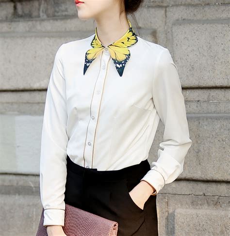 Retro Cute Butterfly Collar Blouse Shirt Yv8059 Fashionista Clothes