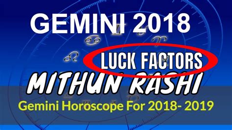 2018 Gemini Horoscope Mithun Rashi Lucky Colors Numbers Days