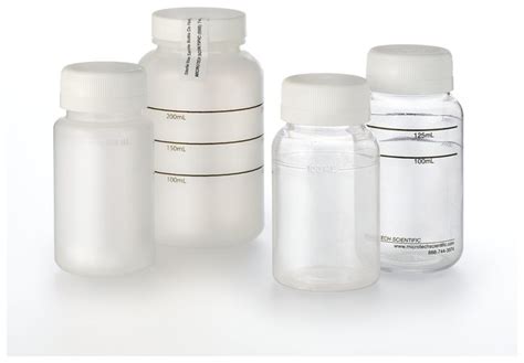 Screw Top Sterile Coliform Water Sample Bottle Polystyrene