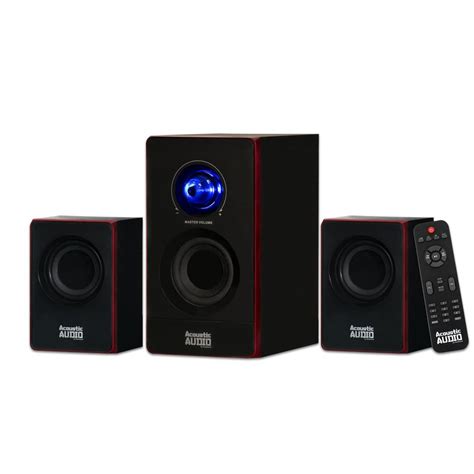 With the best computer speakers, you can have clear, loud audio for watching movies, playing games, and listening to music. Acoustic Audio by Goldwood Bluetooth Home 2.1 Speaker ...