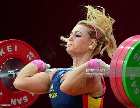 Spains Lidia Valentin Perez Competes In The Womens 75kg Category At