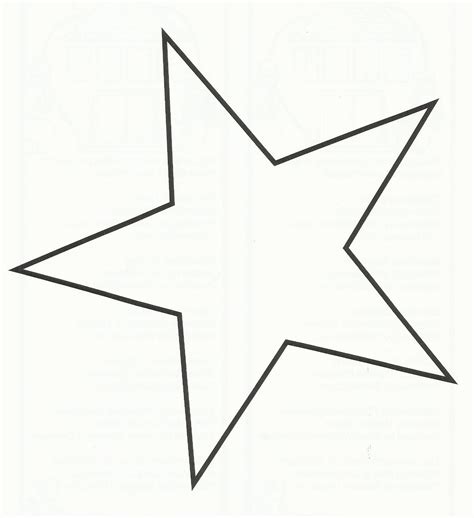 Large Star Template Printable