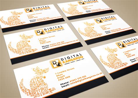 Business Cards Digital Kangaroo Graphic Design Sign Makers And