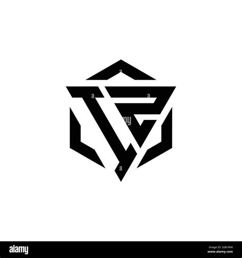 Logotipo De Iz Monograma Con Triángulo Y Plantilla De Diseño Moderno