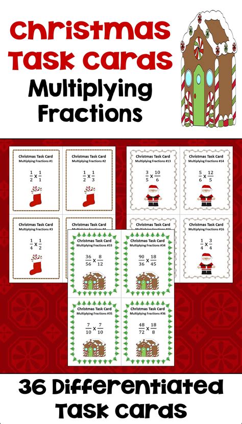 Christmas Math Is Fun For Kids With These Multiplying Fractions Task