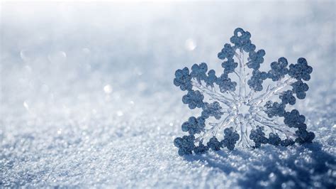 Snowflake Background Wallpaper High Definition High Quality Widescreen