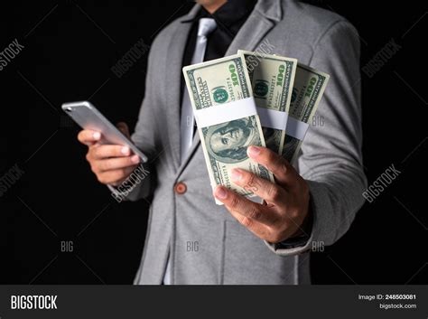 Man Holding Money Hand Image And Photo Free Trial Bigstock