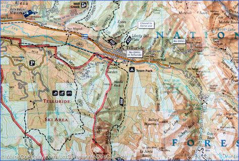 Telluride Hiking Trail Map