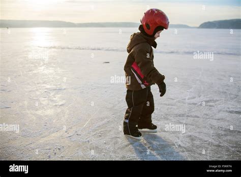 Sweden Vastergotland Lerum Lake Aspen Girl 6 7 Learning How To