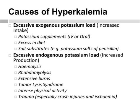 Potassium Hypokalemia And Hyperkalemia