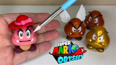 Making Goombette From Super Mario Odyssey Polymer Clay Tutorial