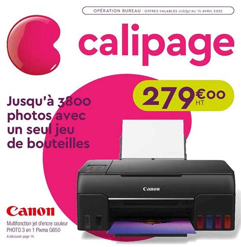 Offre Canon Chez Calipage