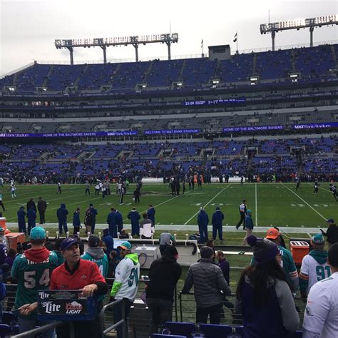 Breakdown Of The Mandt Bank Stadium Seating Chart Baltimore Ravens