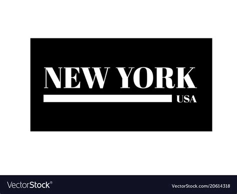 New York City Ny T Shirt Print Design Royalty Free Vector