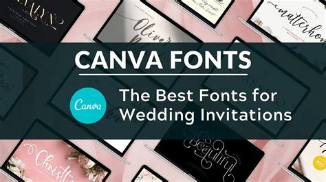 Best Fonts For Wedding Invitations In Canva Blogging Guide