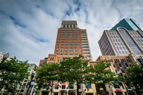 Modern Skyscrapers In Back Bay Boston Massachusetts Editorial Photo