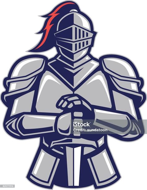 Warrior Knight Mascot Stock Illustration Download Image Now Knight