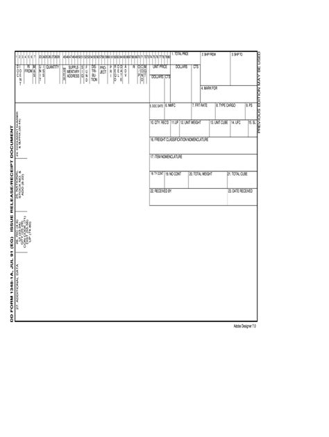 Dd Form 1a Template