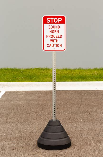 Stop Sound Horn Proceed With Caution Sign Kit Zing
