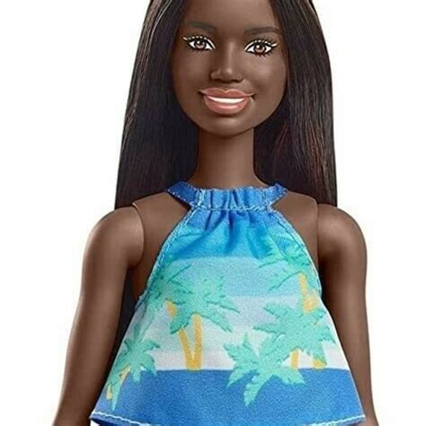 Mattel Toys Mattel Barbie Loves The Ocean Beach Doll Made Of Recycled Plastics Brunette New