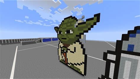 Minecraft Star Wars Pixel Art Yoda Par Trd Fr Youtube