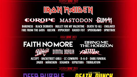 Tons Of Rock 2022 Tickets Lineup Bands For Tons Of Rock 2022 Wegow