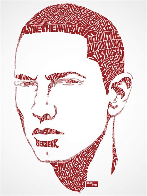Typographic Portraits Of Celebrities Made Using Their Movie Titles And