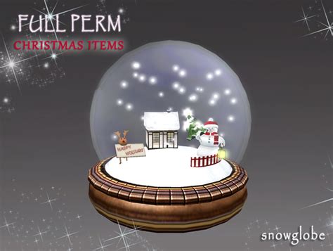 Second Life Marketplace Full Perm Christmas T Items Xmas Snowglobe