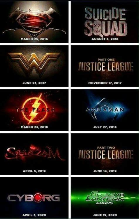 Upcoming Movies Dc Comics Comics Universe Justice League