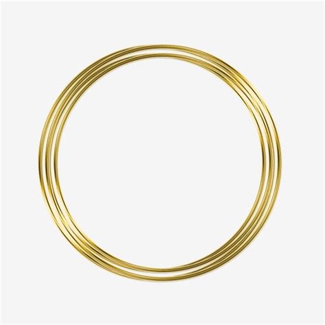 Gold Circl Png Transparent Gold Circle Circle Rings Shapes Png