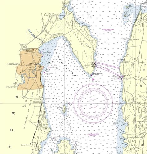New Nautical Chart Of All Of Lake Champlain Vermont In 2013 Old Maps