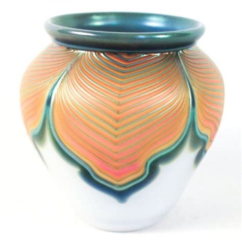 Zellique Studio Art Glass Vase Joseph Morel Lot Morels Vases