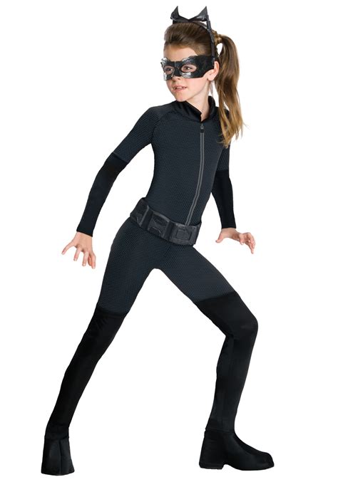 Child Catwoman Costume Kids Dc Comics Halloween Costumes