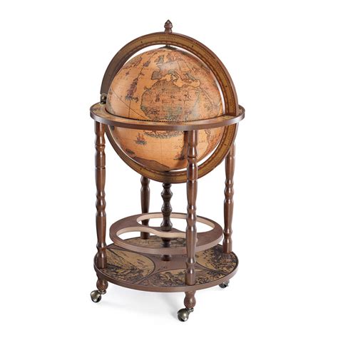 Columbus Brown Globe Bar Vintage Globe Drinks Cabinet Made In Italy