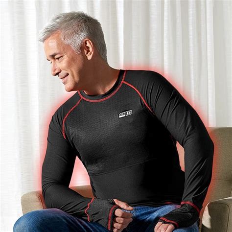 Heated Base Layer Sharper Image Heated Shirt Cool Shirts Base Layer