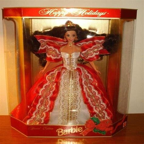 Mattel 1997 Hallmark Happy Holidays Barbie Special Edition 10th Anniversary Doll Ebay