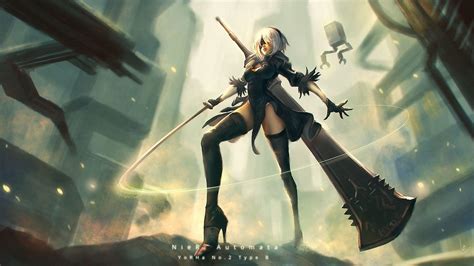 Nier Automata B Wallpapers Wallpaper Cave