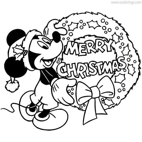 Mickey Mouse Christmas Coloring