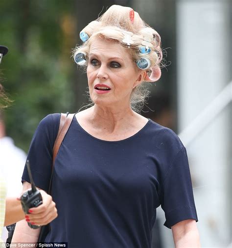 Joanna Lumley Steps Out In Curlers And A Hairnet On Movie Set Daily
