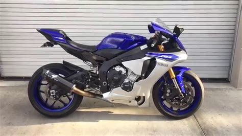 2015 Yamaha R1 With Graves Titanium Exhaust With Carbon Fiber Can Youtube