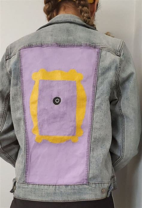 Friends Hand Painted Jean Jacket On Mercari Painted Jeans Jean