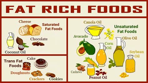 Low Fat Foods Chart