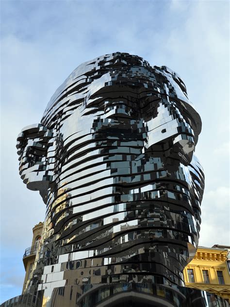 His works tend to be controversial. File:David-Černý,-Franz-Kafka,detail-II-(2014).jpg ...