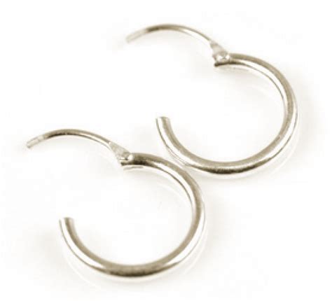 Sterling Silver Hinged Hoop Earrings Adorable Very Small