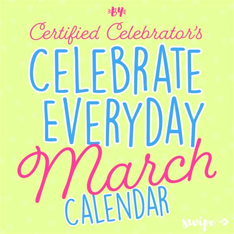 March Celebration Calendar ⋆ Certified Celebrator