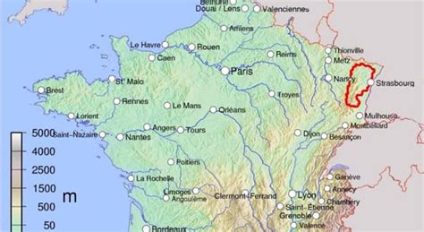 Mountain Ranges In France Map Table Rock Lake Map