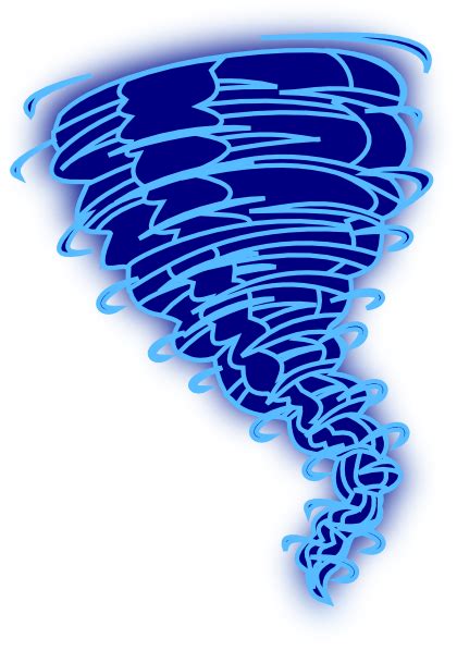 Tornado Blue Clip Art At Vector Clip Art Online Royalty