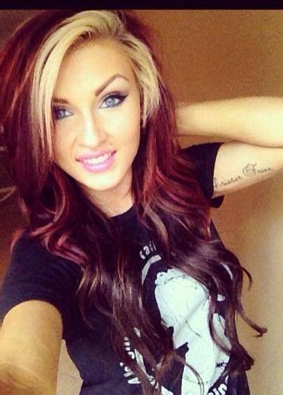 Dark Red And Blonde Hair Head To Toe Beautiful Pinterest