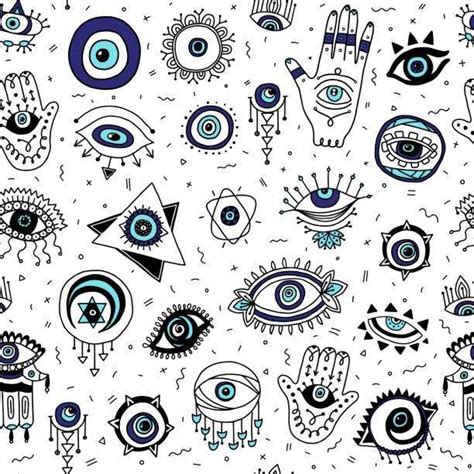Evil Eye Pattern Wallpaper