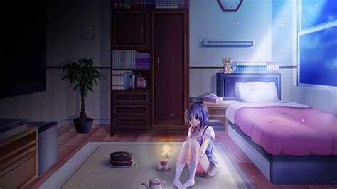 25 Alone Bed Wallpaper Sad Anime Girl